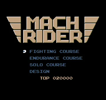 Mach Rider (Japan, USA) (En) (Rev 1) (Virtual Console) screen shot title